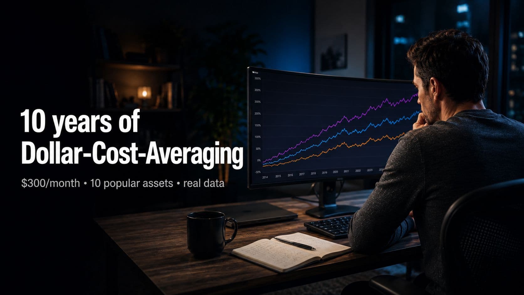 10 Years of $300/Month DCA: What Happened on VOO, QQQ, AAPL, and 7 Other Popular Assets [2026]